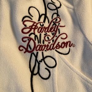 Harley Davidson White Zip Up